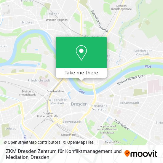 Карта ZKM Dresden Zentrum für Konfliktmanagement und Mediation