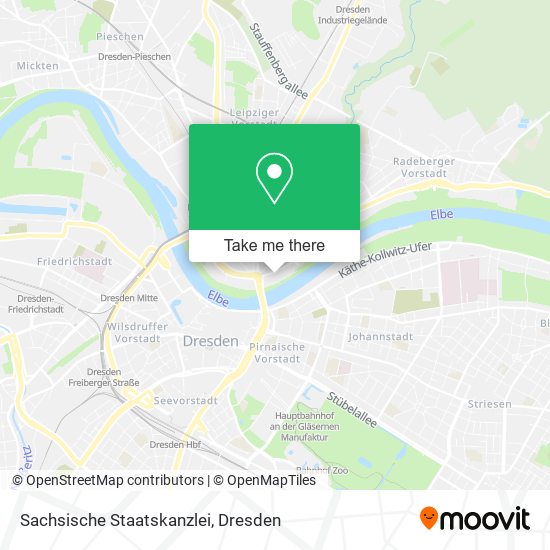 Sachsische Staatskanzlei map