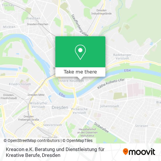 Kreacon e.K. Beratung und Dienstleistung für Kreative Berufe map