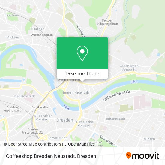 Coffeeshop Dresden Neustadt map