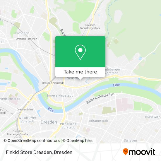 Finkid Store Dresden map