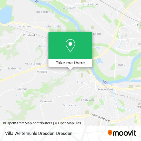 Villa Weltemühle Dresden map