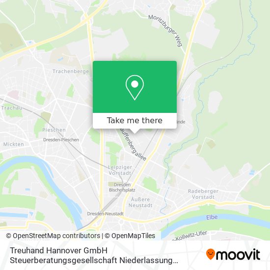 Карта Treuhand Hannover GmbH Steuerberatungsgesellschaft Niederlassung Dresden
