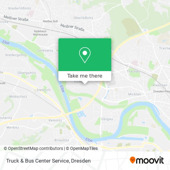 Truck & Bus Center Service map