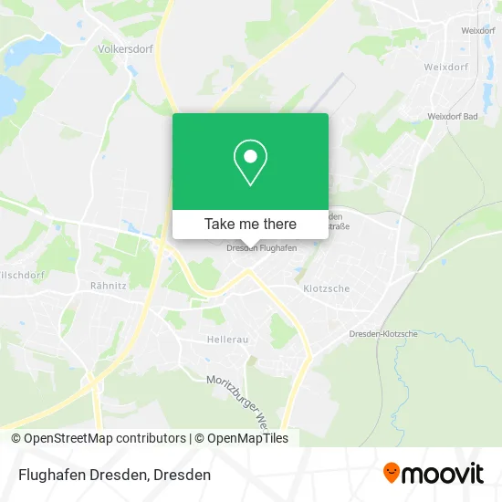 Flughafen Dresden map