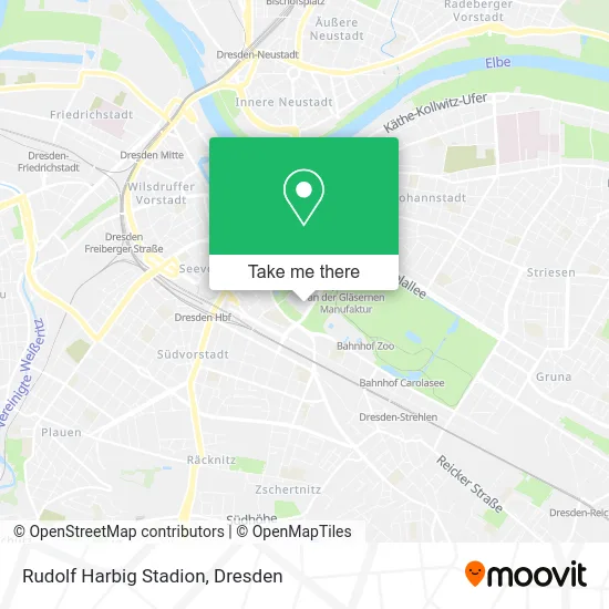 Rudolf Harbig Stadion map