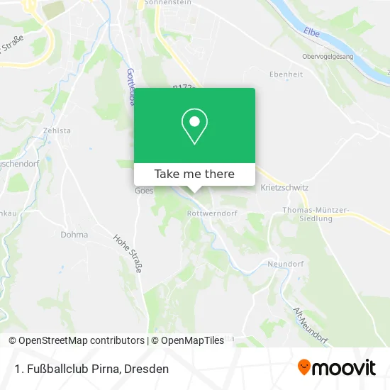 Карта 1. Fußballclub Pirna