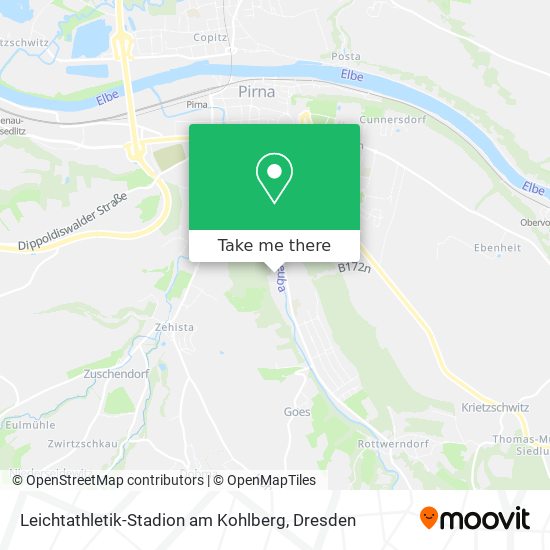 Leichtathletik-Stadion am Kohlberg map