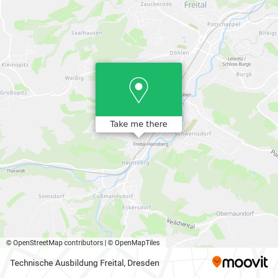 Карта Technische Ausbildung Freital