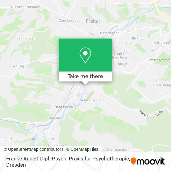 Карта Franke Annett Dipl.-Psych. Praxis für Psychotherapie