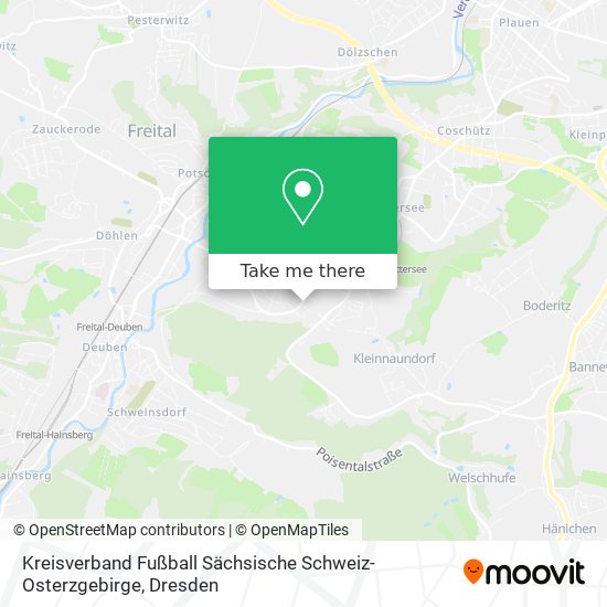 Kreisverband Fußball Sächsische Schweiz-Osterzgebirge map