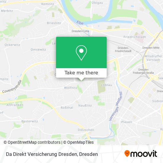 Da Direkt Versicherung Dresden map