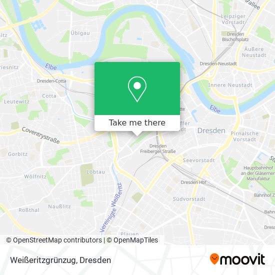 Weißeritzgrünzug map
