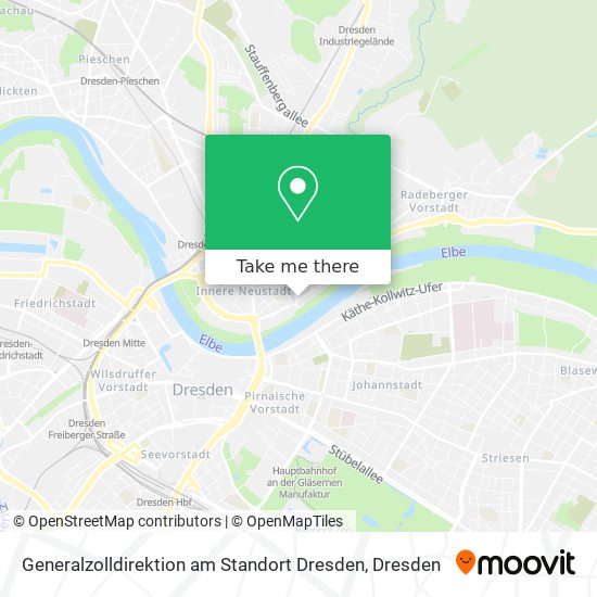 Карта Generalzolldirektion am Standort Dresden