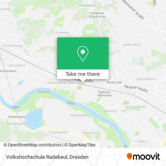 Карта Volkshochschule Radebeul