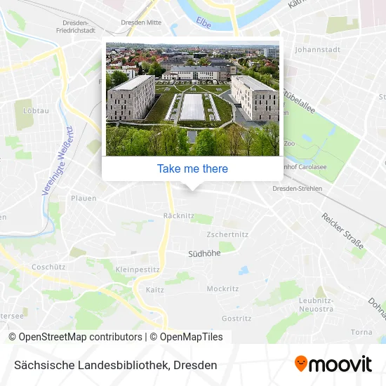 Карта Sächsische Landesbibliothek