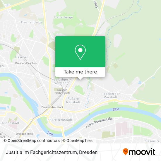 Justitia im Fachgerichtszentrum map