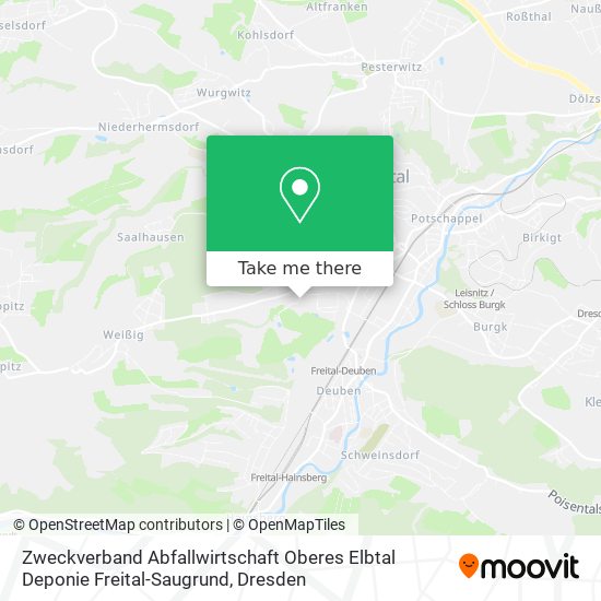 Zweckverband Abfallwirtschaft Oberes Elbtal Deponie Freital-Saugrund map