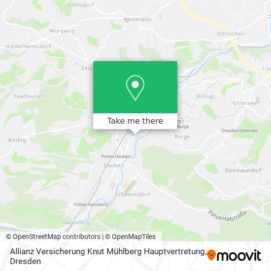 Allianz Versicherung Knut Mühlberg Hauptvertretung map