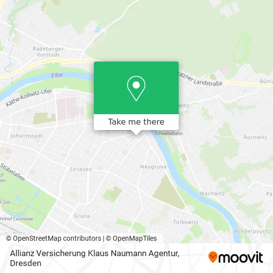 Карта Allianz Versicherung Klaus Naumann Agentur