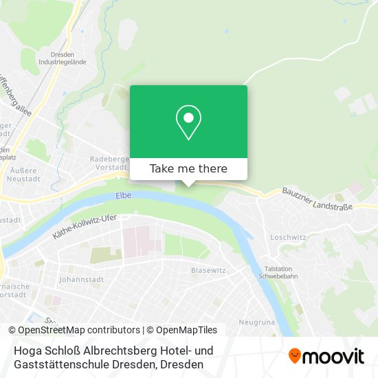 Hoga Schloß Albrechtsberg Hotel- und Gaststättenschule Dresden map