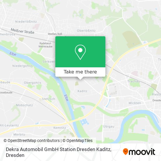 Dekra Automobil GmbH Station Dresden Kaditz map