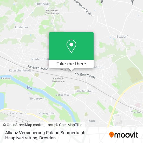 Карта Allianz Versicherung Roland Schmerbach Hauptvertretung