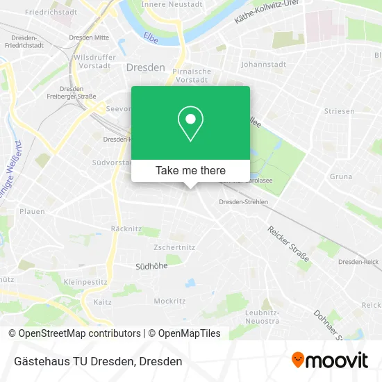 Карта Gästehaus TU Dresden