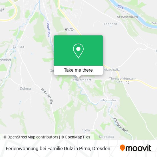 Ferienwohnung bei Familie Dulz in Pirna map