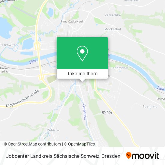 Jobcenter Landkreis Sächsische Schweiz map