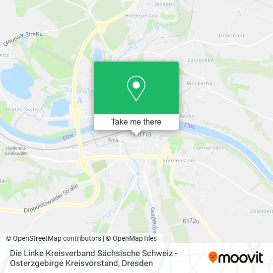 Die Linke Kreisverband Sächsische Schweiz - Osterzgebirge Kreisvorstand map