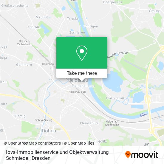 Карта Iovs-Immobilienservice und Objektverwaltung Schmiedel