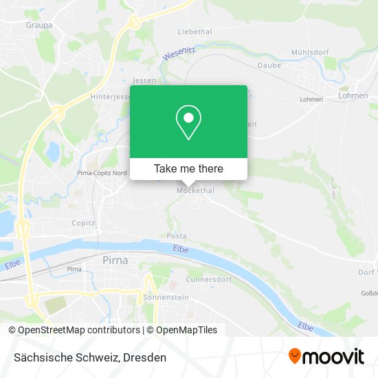 Карта Sächsische Schweiz