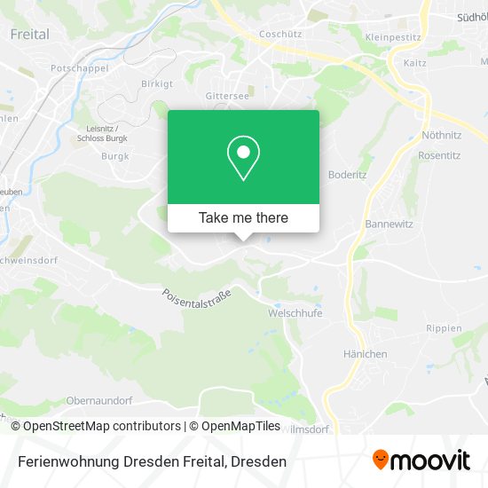 Карта Ferienwohnung Dresden Freital