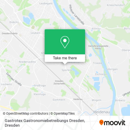 Карта Gastrotex Gastronomiebetreibungs Dresden