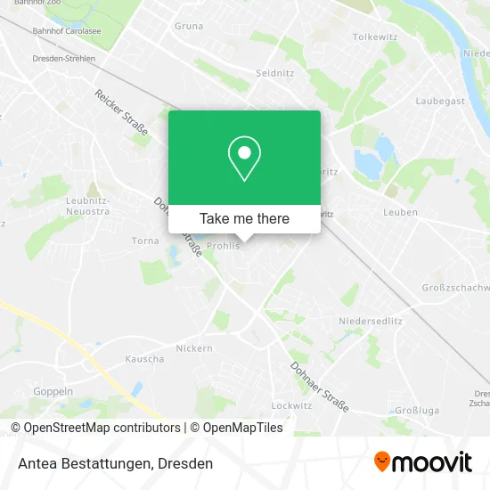 Карта Antea Bestattungen