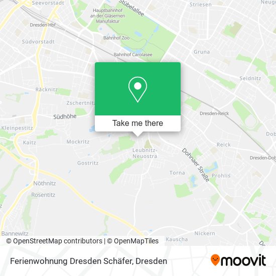 Ferienwohnung Dresden Schäfer map