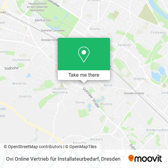 Карта Ovi Online Vertrieb für Installateurbedarf