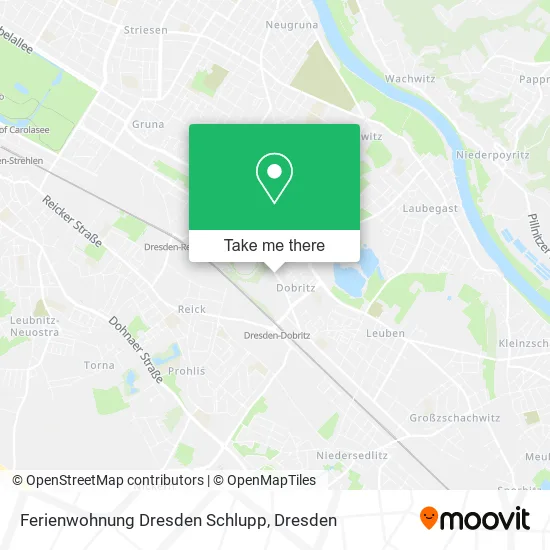 Карта Ferienwohnung Dresden Schlupp