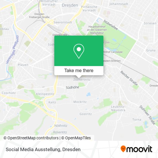 Social Media Ausstellung map