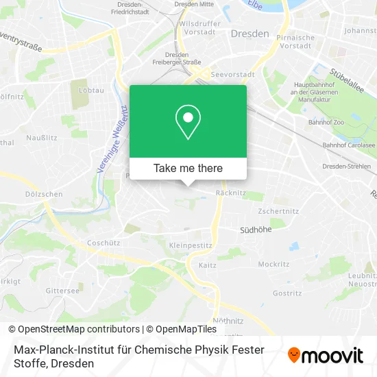 Карта Max-Planck-Institut für Chemische Physik Fester Stoffe