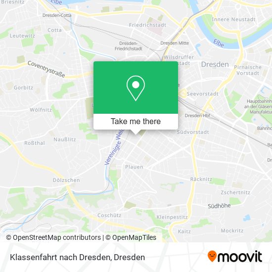 Klassenfahrt nach Dresden map