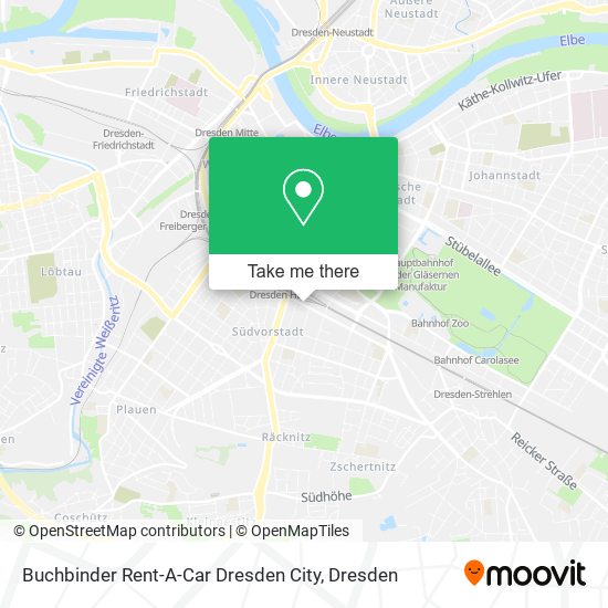 Buchbinder Rent-A-Car Dresden City map