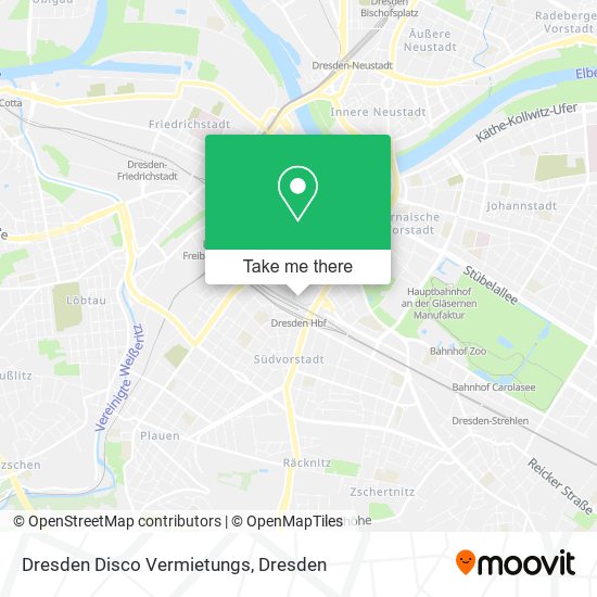 Dresden Disco Vermietungs map