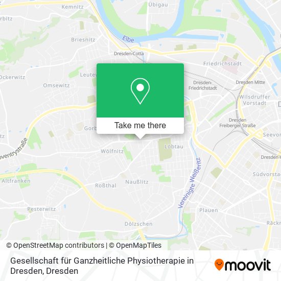 Gesellschaft für Ganzheitliche Physiotherapie in Dresden map