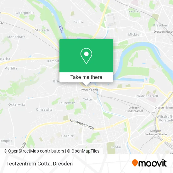 Карта Testzentrum Cotta