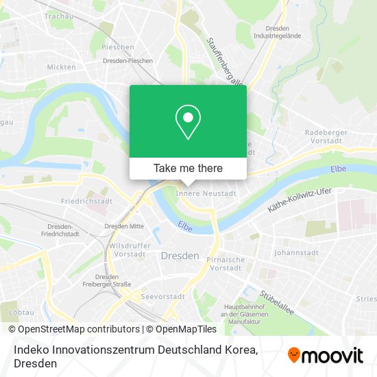 Карта Indeko Innovationszentrum Deutschland Korea