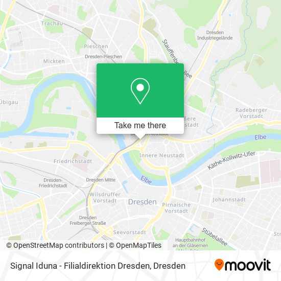 Карта Signal Iduna - Filialdirektion Dresden