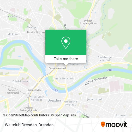 Weltclub Dresden map