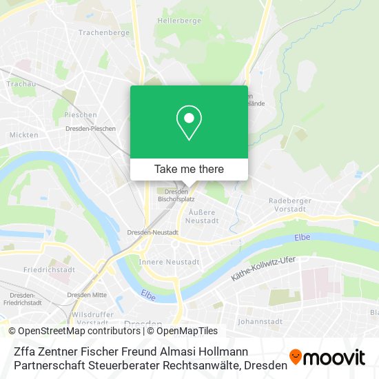 Zffa Zentner Fischer Freund Almasi Hollmann Partnerschaft Steuerberater Rechtsanwälte map